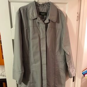 Eddie Bauer Light Gray Women’s Trench Coat XXL NWOT
